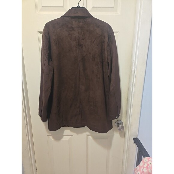 Brown Suede Women's Blazer - Picture 10 of 10